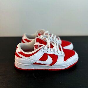 Nike Dunk Low Championship Red White Men’s Size 9 – Classic & Clean!